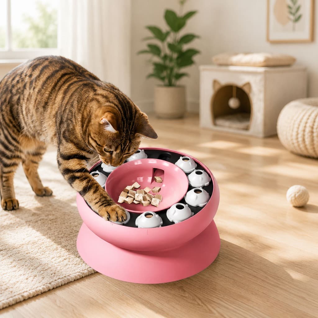 Brinquedo Comedouro Interativo Lento para Cachorro Cães E Gatos Pet Jogo Anti-Stress Porta Petisco