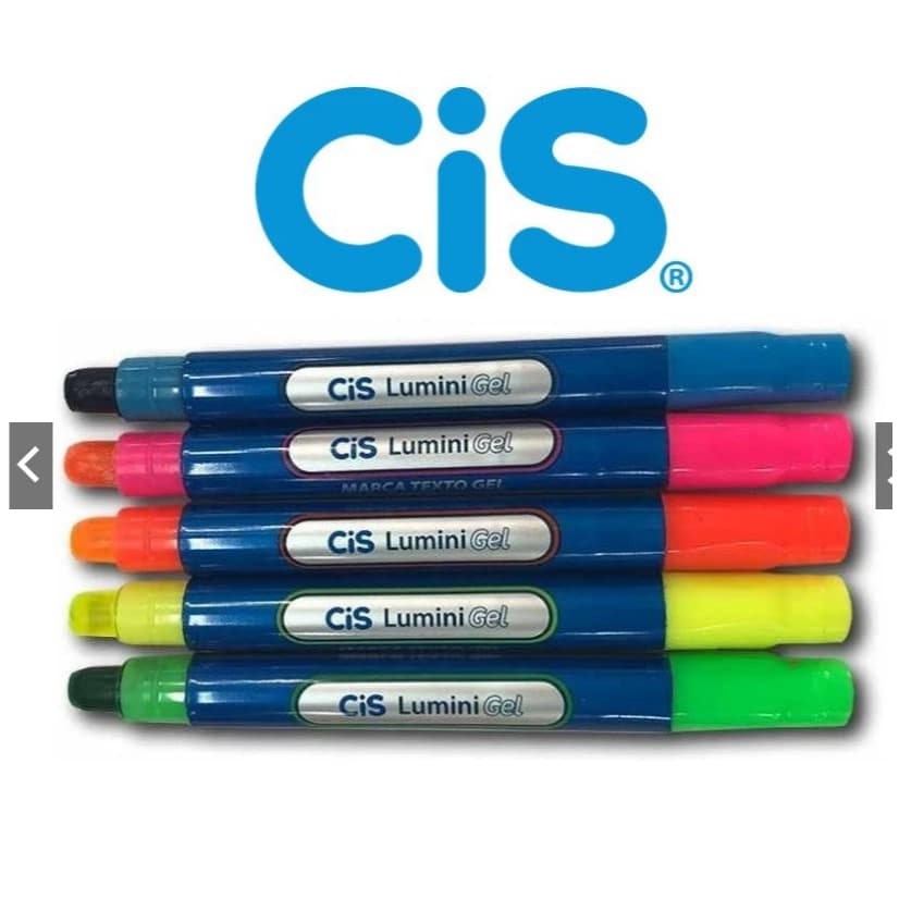 Marca Texto Cis Lumini Neon Gel Não Mancha -unidade