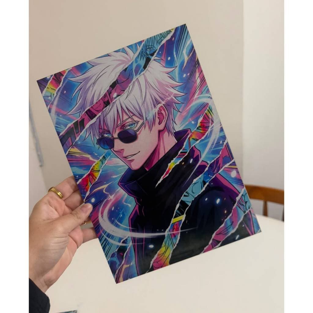 Quadro decorativo MDF 20X28 JUJUTISU KAISEN/ SATURO GOJO/ Ryomen Sukuna / Yuji Itadori E OUTROS