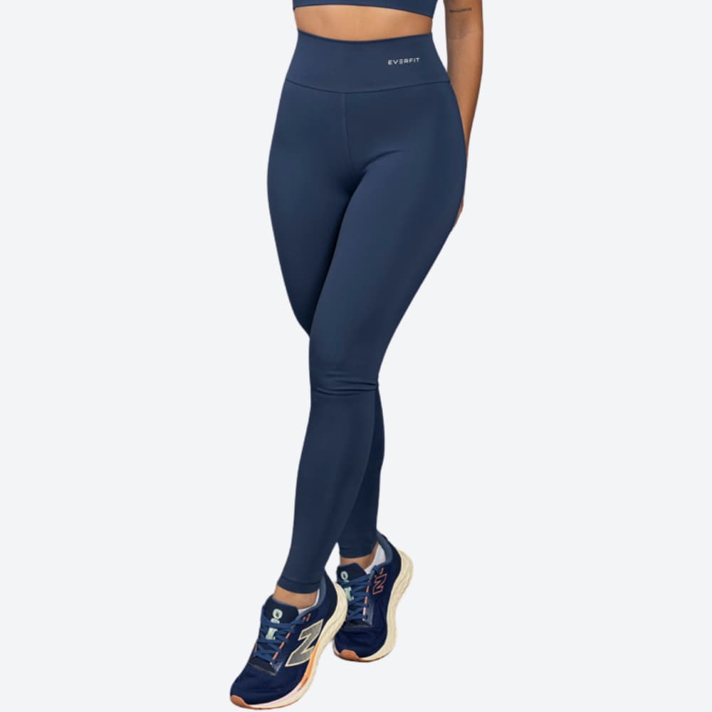 Legging Fitness Academia Treino Feminina Cintura Alta Zero Transparência Academia Fitness Basic Everfit