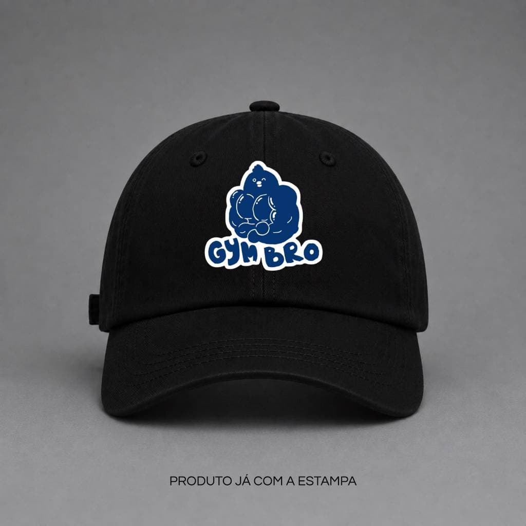 Boné Gym Bro – Boné Aba Curva Unissex Ajustável Estilo Academia Fitness Streetwear