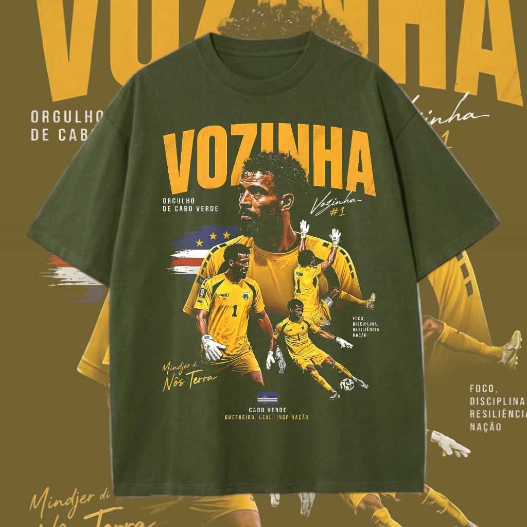 Camiseta Cabo Verde Goleito Unissex Camisa Vozinha Idolo Blusa de Algodão Time