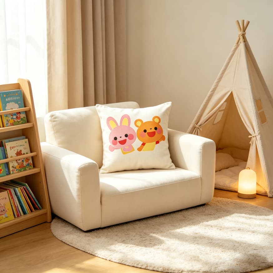 Almofada Decorativa Fofa Estampa Dupla Face 40x40cm 45x45cm Para Sofá Quarto Estoque Local Envio Imediato