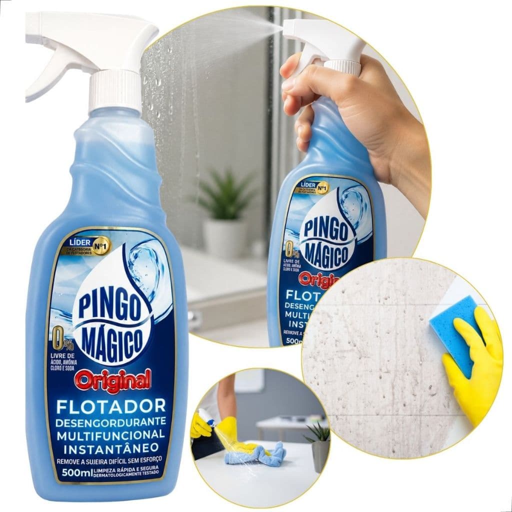 Desengordurante Pingo Mágico Original Multiuso Limpeza Pesada Removedor De Gordura/Graxa/Mofo/Limo 500ml