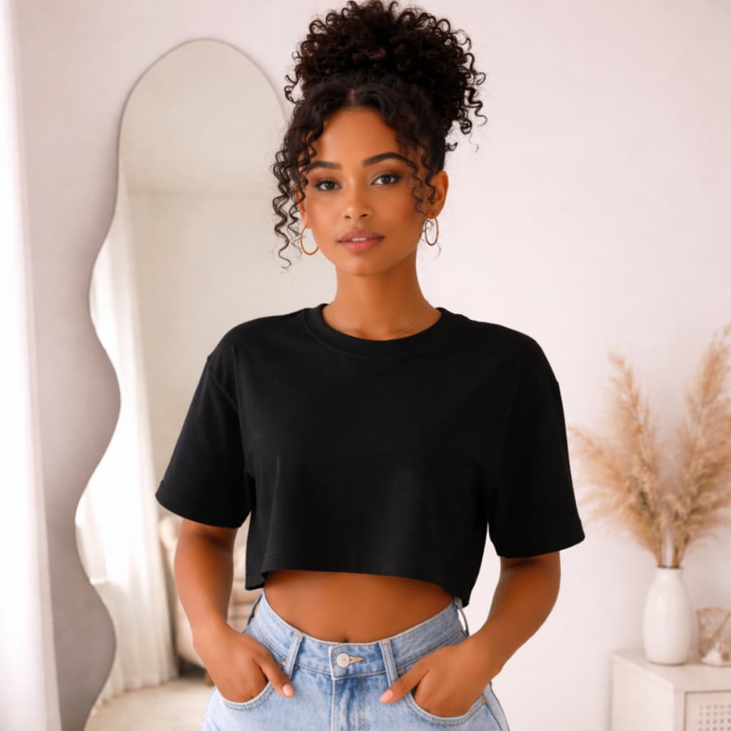 CROPPED FEMININO PRETO BASICO ALGODAO BLUSINHA CROPPED FEMININA BASICA ALGODAO LISO ENVIO RAPIDO POSTAGEM RAPIDA