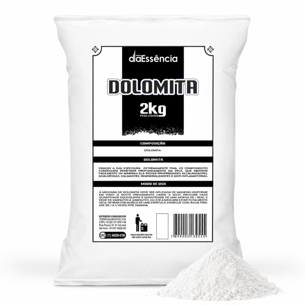 Dolomita Clareadora em Pó Pura Premium 2KG