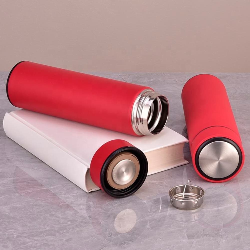Garrafa Termica Inox 500ml Inteligente Água ou Cafe Quente & Frio Com Tampa
