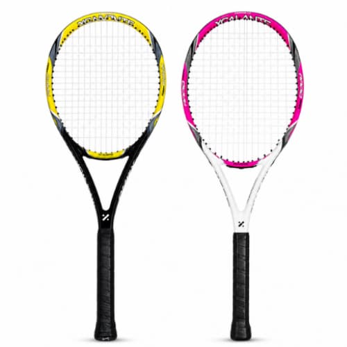 Raquete de Tênis Carbono Comprimento 27" Alta Performance Fácil Controle Spin com Capa Intermediário