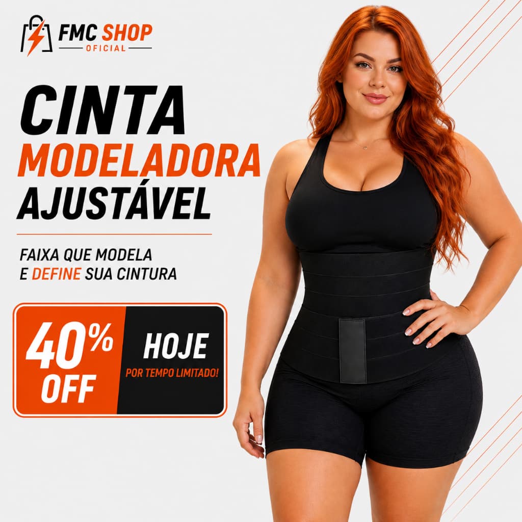 Cinta Redutora e Modeladora 3M/ 5M / 6M – Ajuste Perfeito para  Pós-Parto  e  Definição  Corporal  !