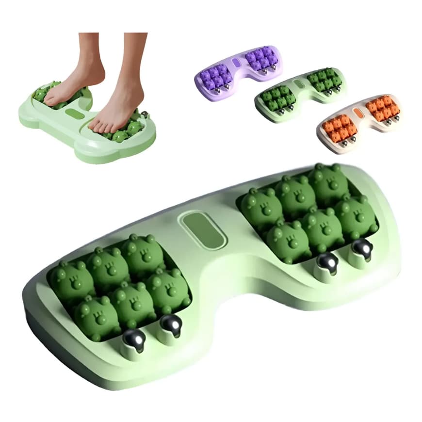Massageador de Pés Rolo Elíptico Acupressão de Massagem para os Pés de Pontos de Acupressão