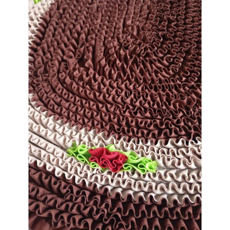 Tapete de Porta Flor Frufru Avulso, Cozinha, Quarto, Sala com Antiderrapante 60 x 45cm Decoração