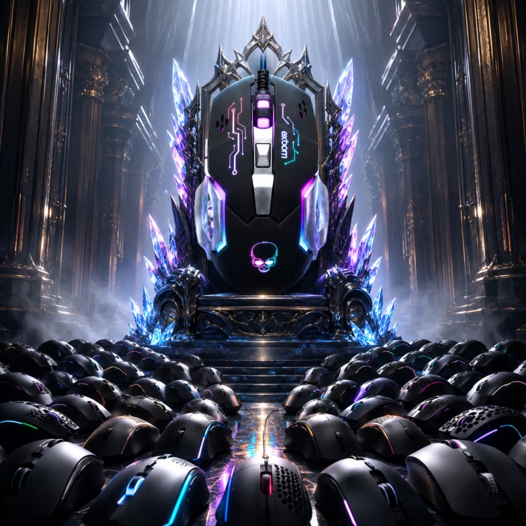 Mouse Gamer EXBOM MS-G280 Design Ergonômico LED RGB Plug and Play 4800 DPI 6 Botões  Perfeito para Jogo Online