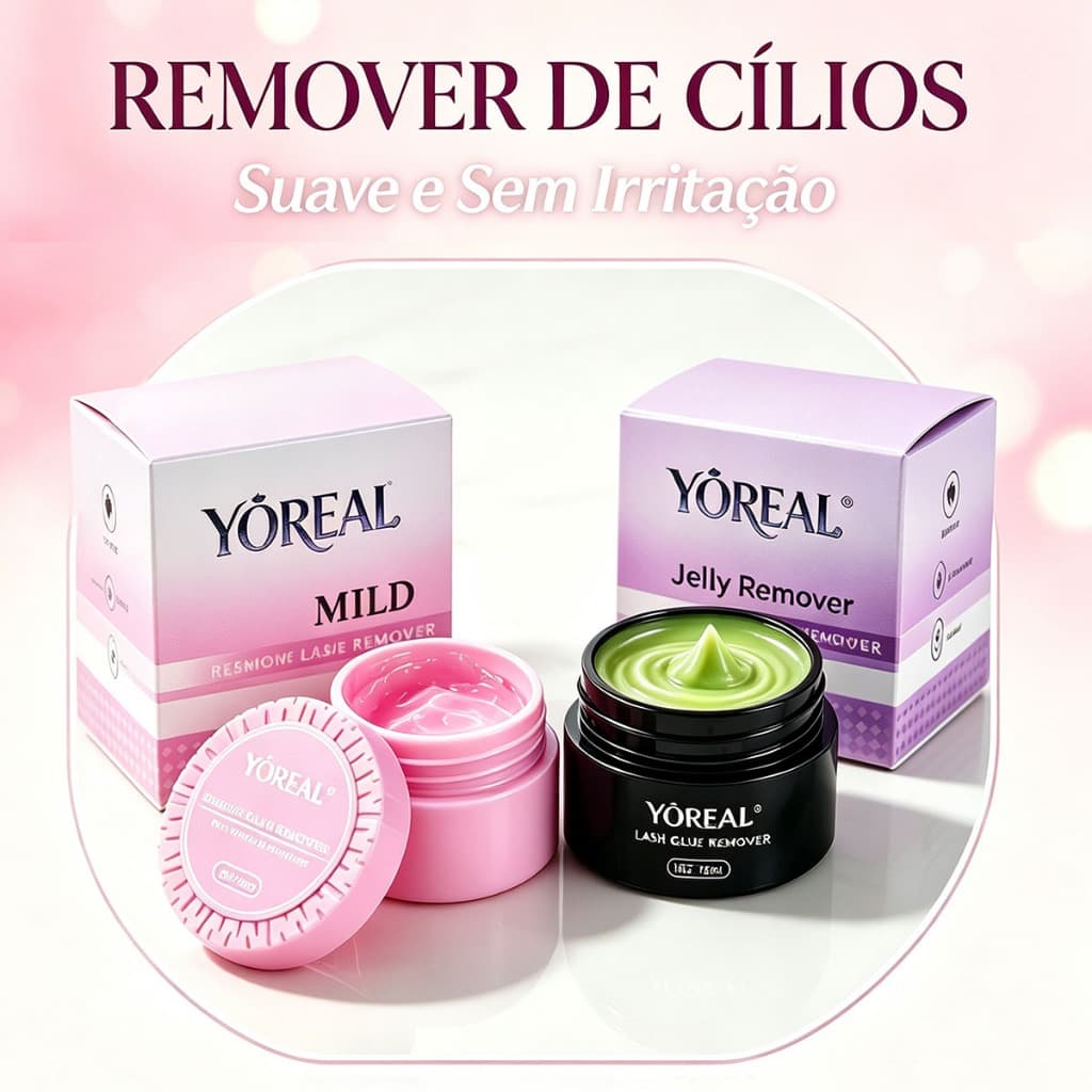 Removedor Jelly Creme Para Alongamento Extensão De Cílios