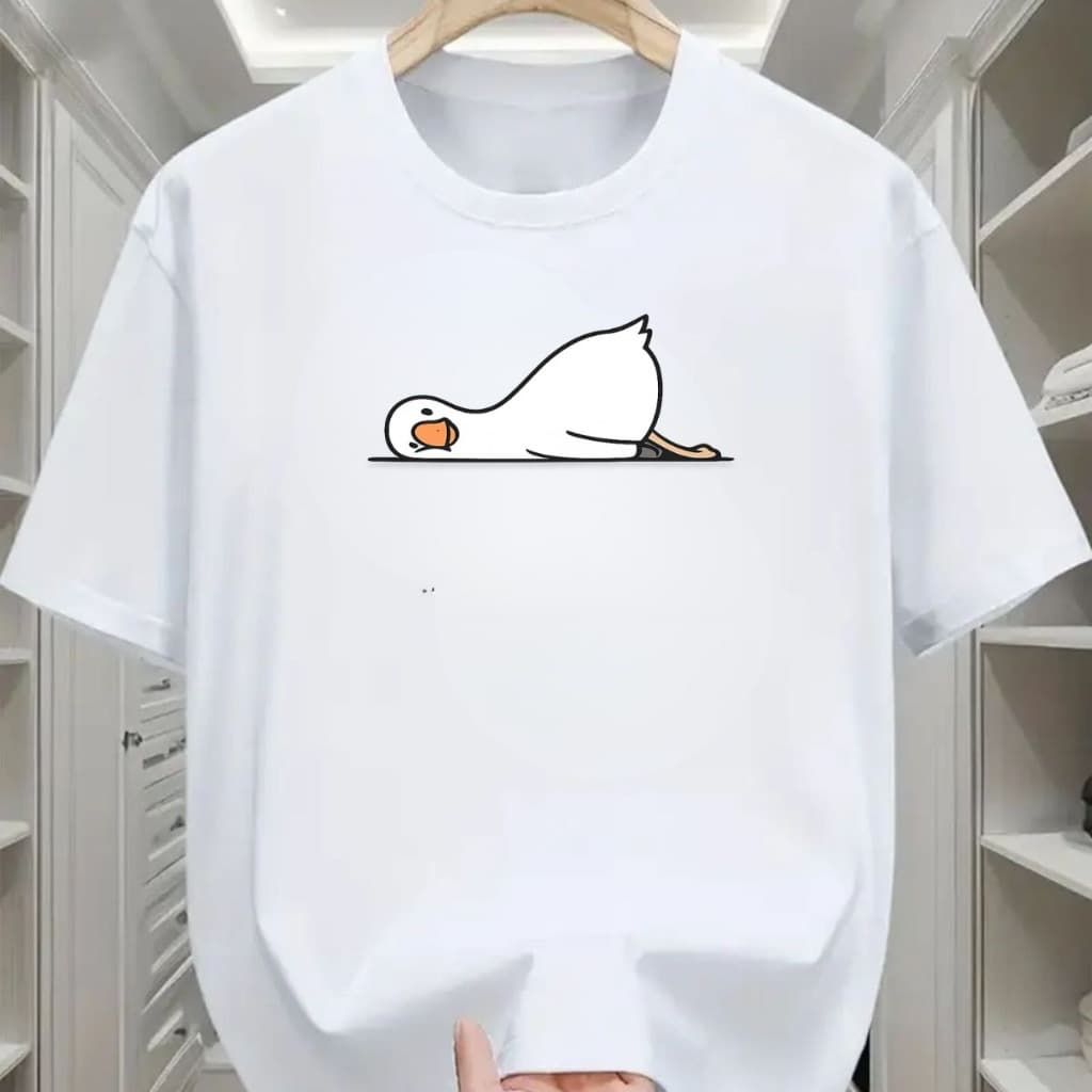 Camiseta Unissex Estampa PATO  Blusa 100% Algodao Malha Premium Camisa Importada Do P ao GG Envio Imediato