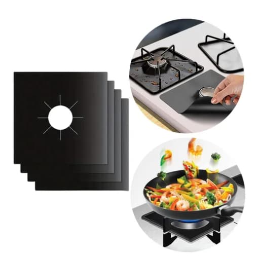 Kit 4 Protetores Proteção Forra Fogão Anti Aderente Reutilizável pronto entrega
