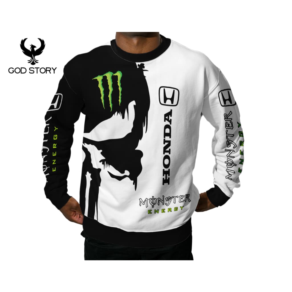 Blusa Gola Careca HONDA Animação Full Moletom Sublimado Personalizado Confortável e Durável