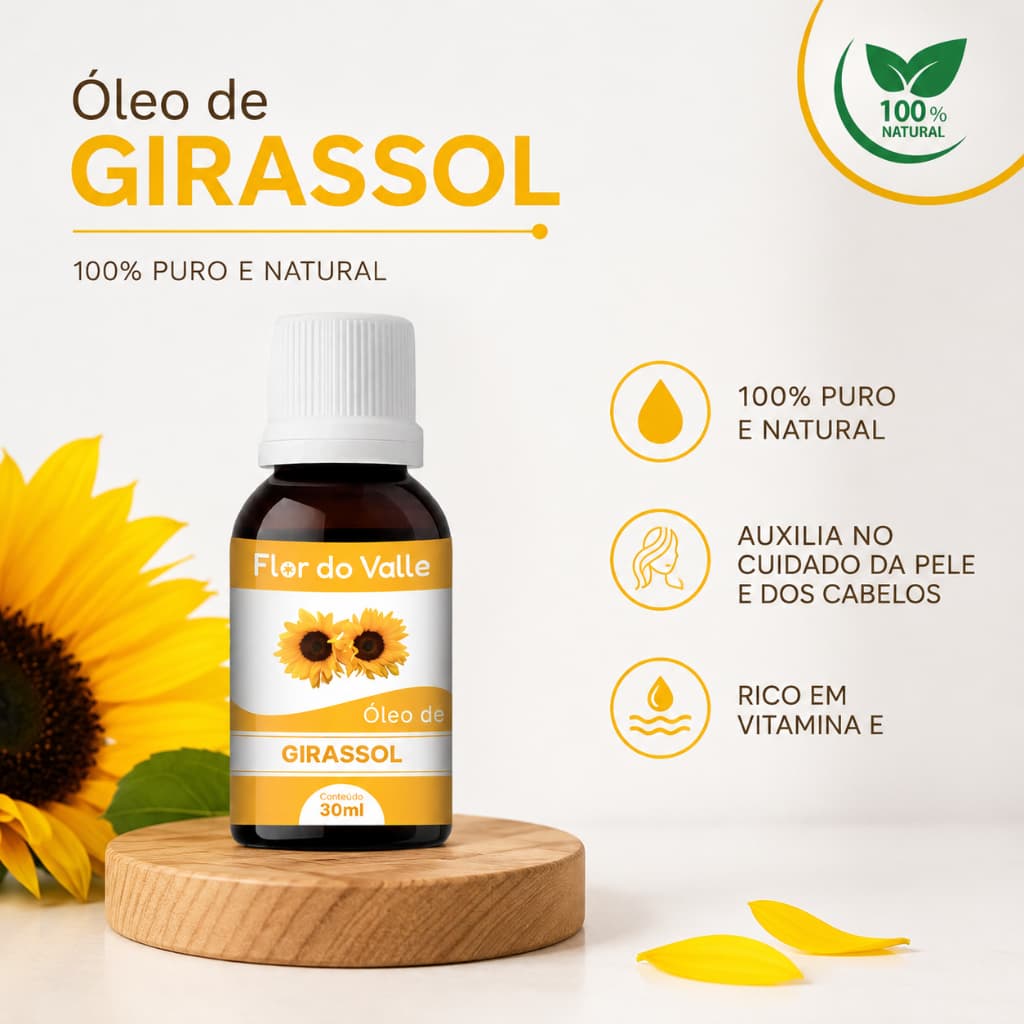 Óleo de Girassol  - Flor do Valle 30ml