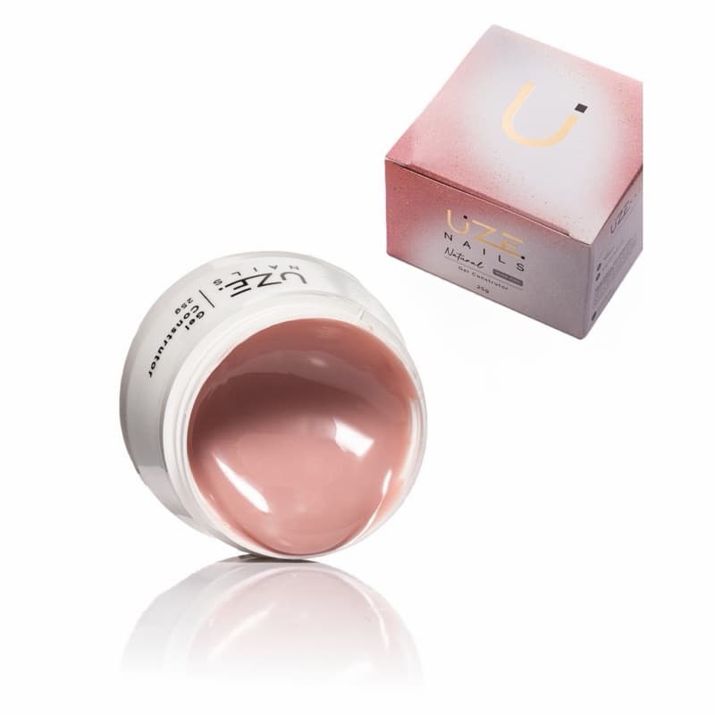 Gel Construtor Natural UZE Nails 25g Hipoalergênico Autonivelante Alongamento Unhas