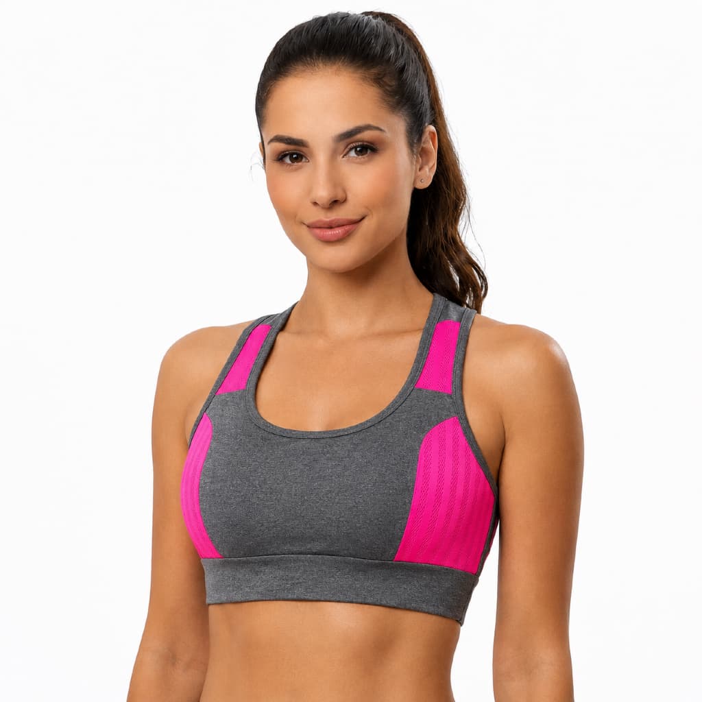 Top Academia Elastano Bojo Costas Nadador Fitness Feminino Confortável Sustentação Respirável