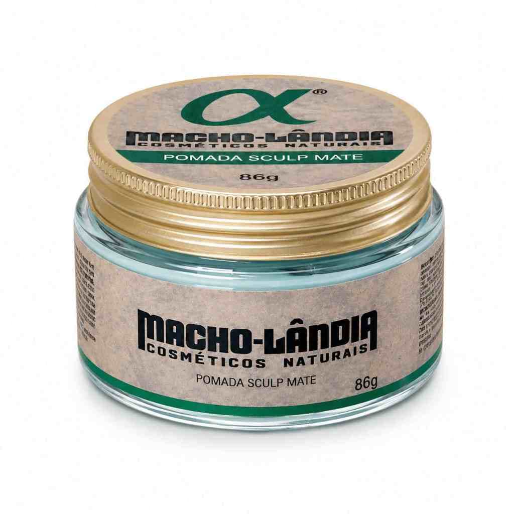 Pomada Fibrosa Macho Lândia Sculp Mate Fixação Forte Efeito Matte 86g