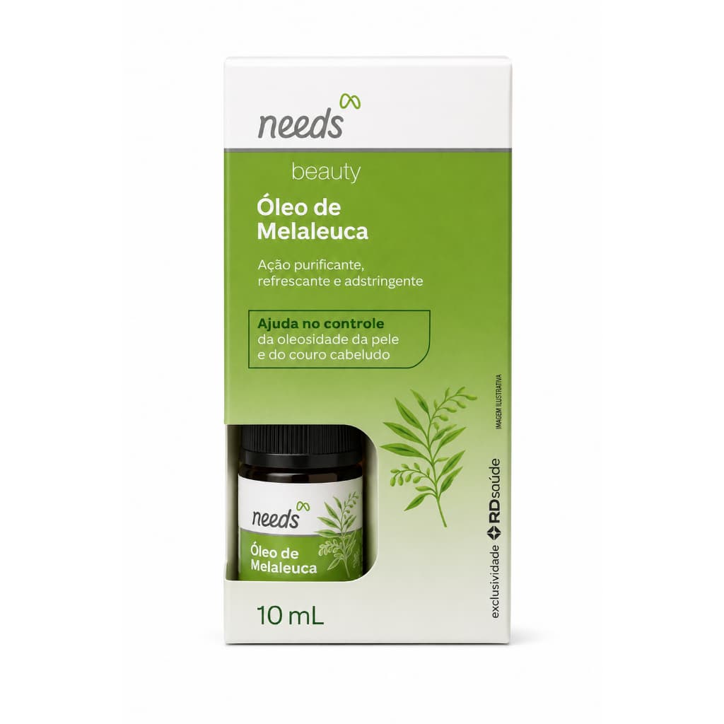 Óleo de Melaleuca Tea Tree Needs Beauty 10ml Pele e Cabelo