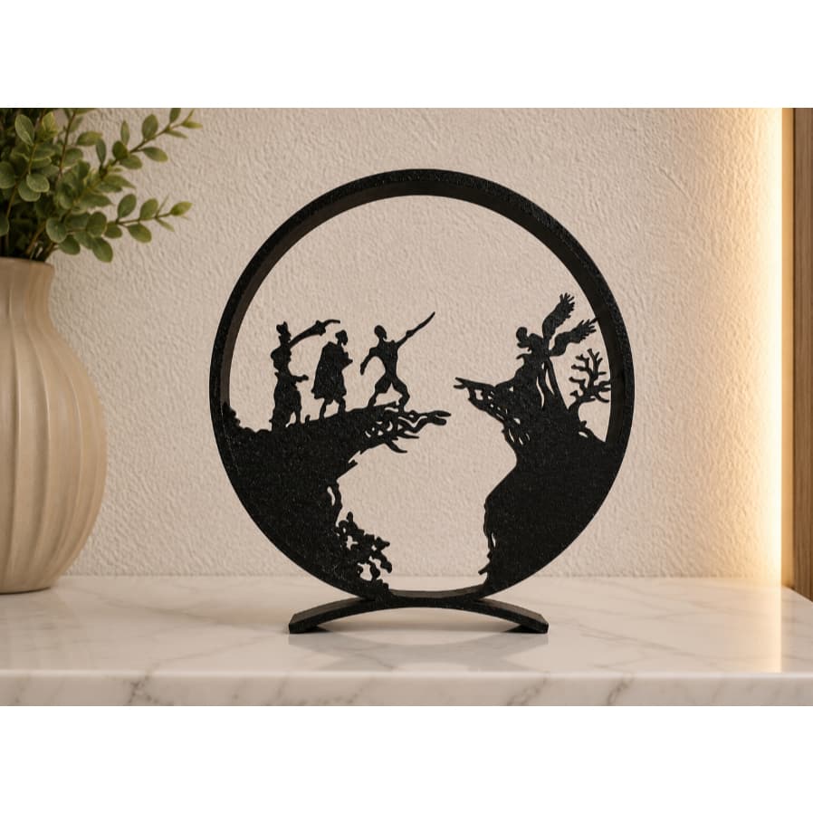Decoração Harry Potter Relíquias da Morte – Escultura Geek para Quarto, Sala e Escritório
