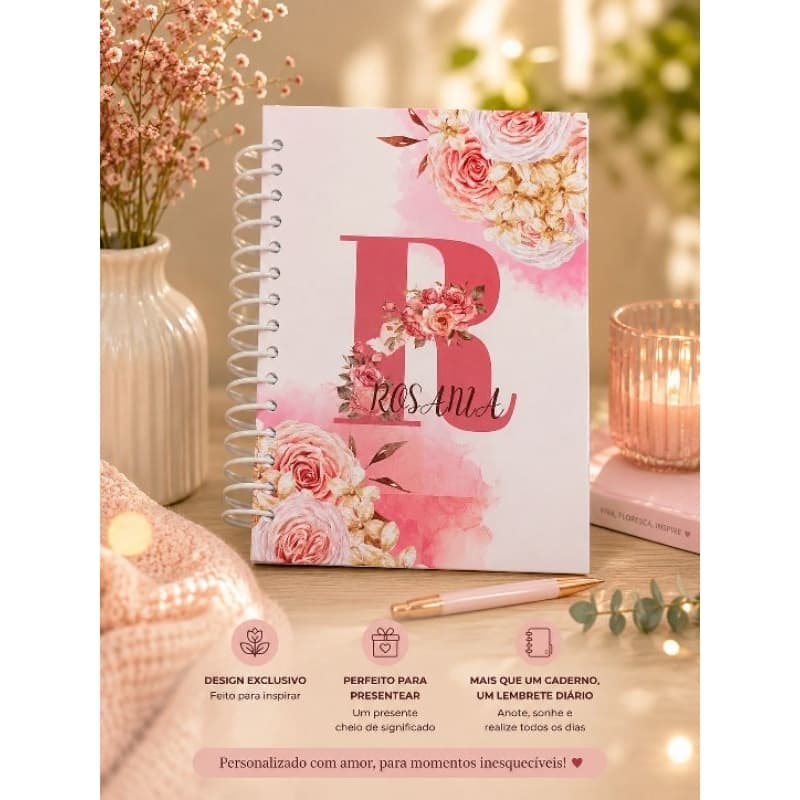 Agenda personalizada com o nome .