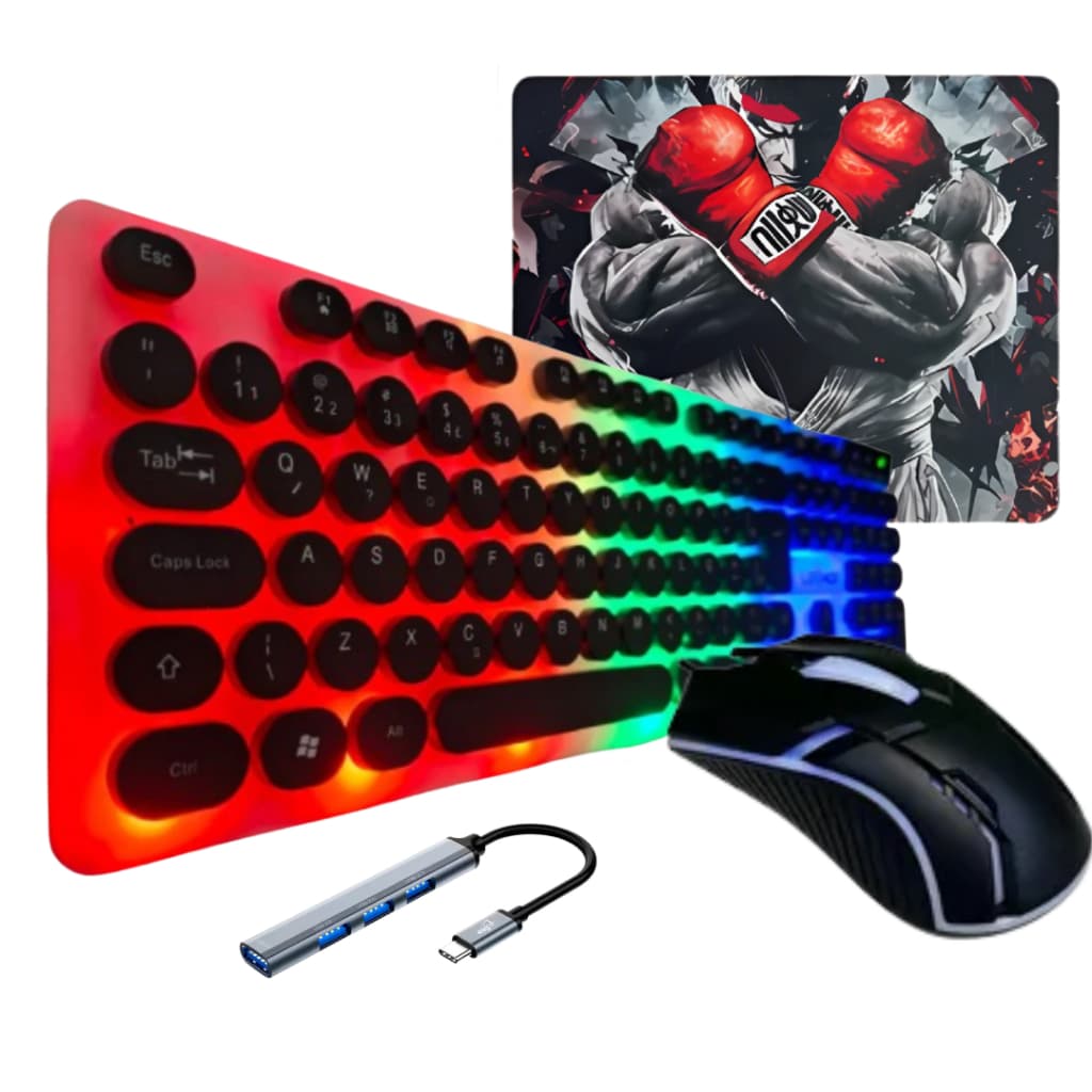 Kit Gamer Mobilador Teclado Mouse P/ Celular Free Fire Cod