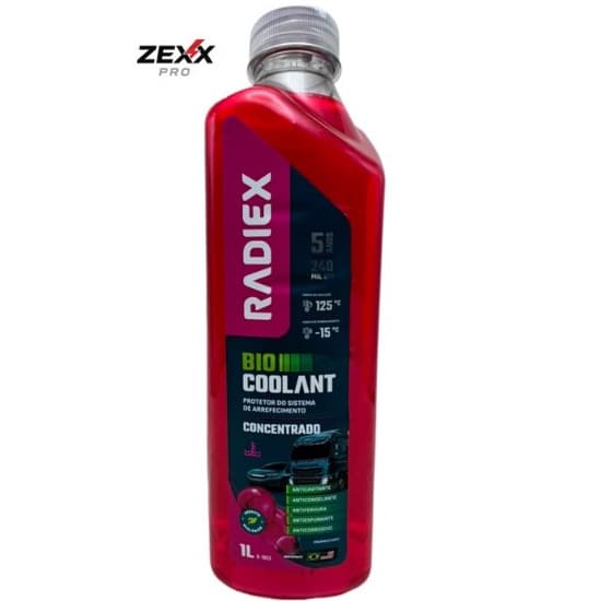 Aditivo Radiador Radiex Concentrado Rosa Pronto para uso 1 Litro Original