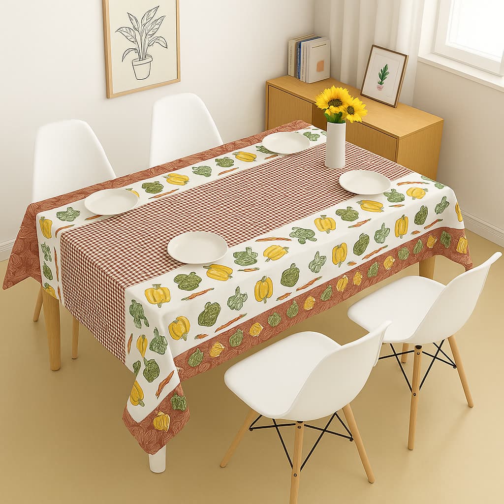 Toalha de mesa Estampada Mesa 4 e 6 Lugares Cadeiras