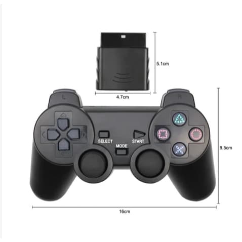 Controle Ps2 Sem/com Fio Playstation 2 Joystick Play2
