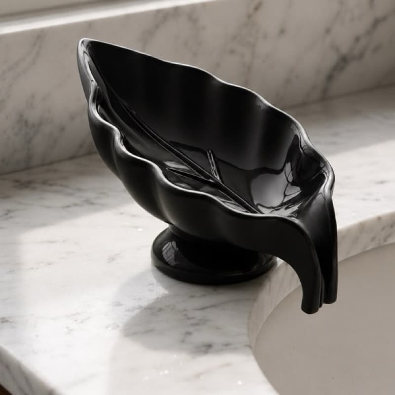 Saboneteira Folha Decorativa para Banheiro e Lavabo
