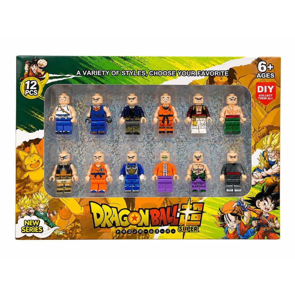 Kit 12 Bonecos Dragon Ball Z Mini Figuras Colecionáveis