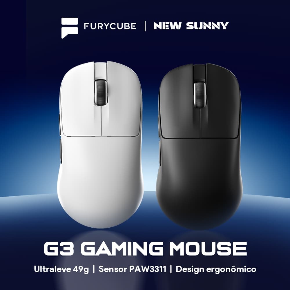 Mouse Sem Fio G3 USB BT 2.4G 49g Ergonômico Gaming Escritório Software PAW3311 22000DPI MINI Series Pc Laptop Computer
