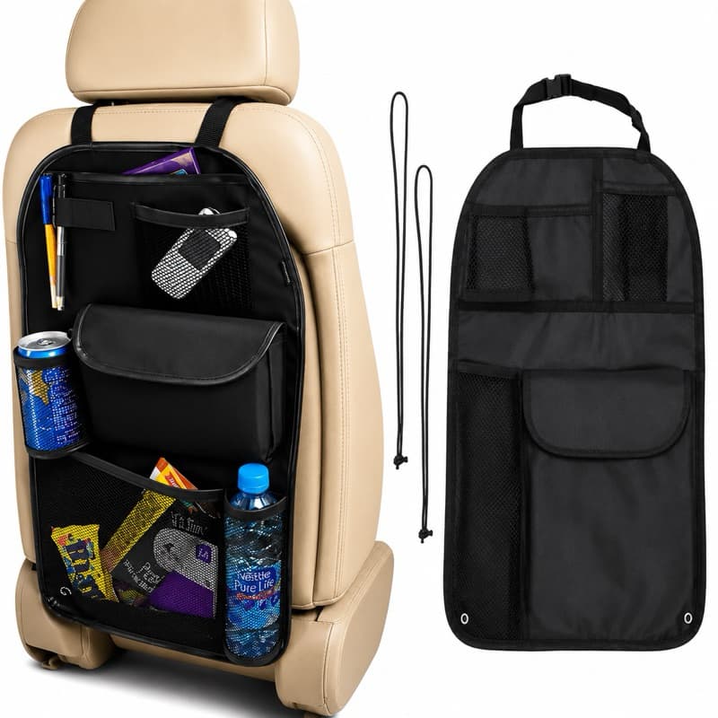 Organizador Multi Bolso Para Banco de Carro Ideal Motoristas de Aplicativo Universal 473ORGANIZADOR