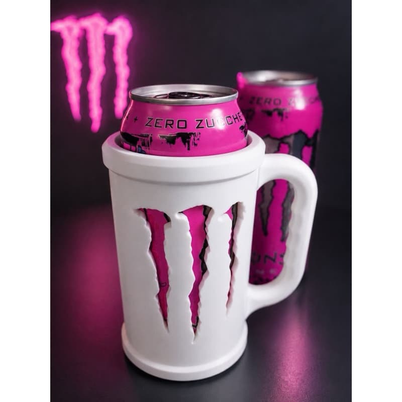 kit Suporte Lata Monster + Chaveiro Abridor de Lata