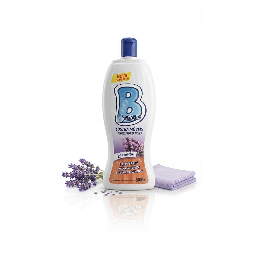 Lustra Móveis Lavanda 3 em 1 Barbarex 500ML