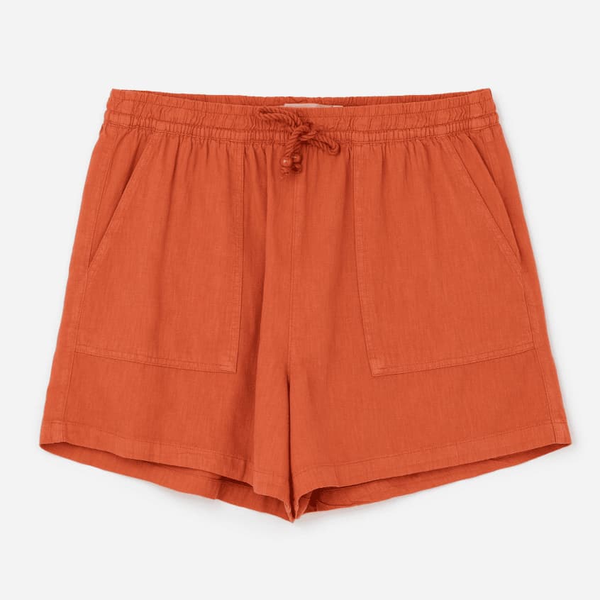 Short Comfy em Sarja com Amarração no Cós Curve & Plus Size Telha Ashua