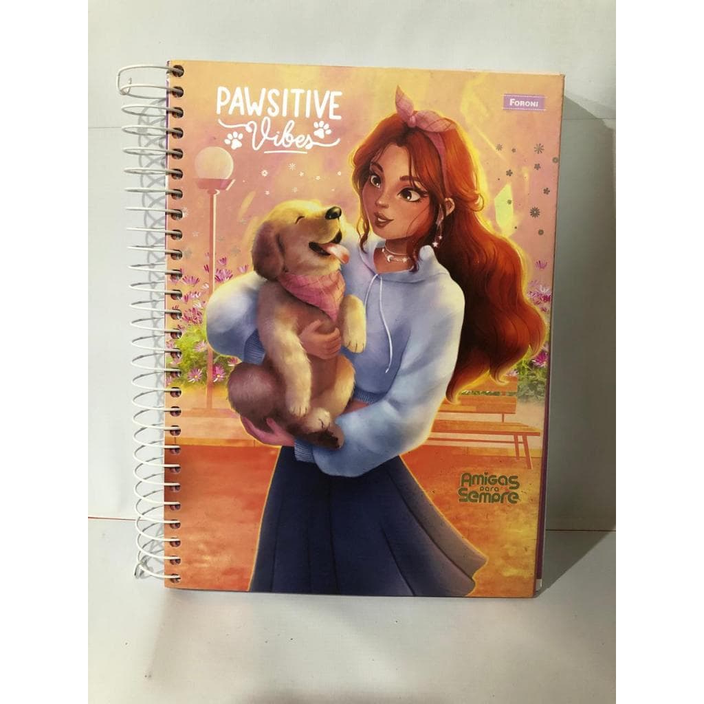 Caderno Amigas Para Sempre 20 Matérias 320 Folhas | Caderno Universitário Foroni | Material Escolar Feminino | Papelaria