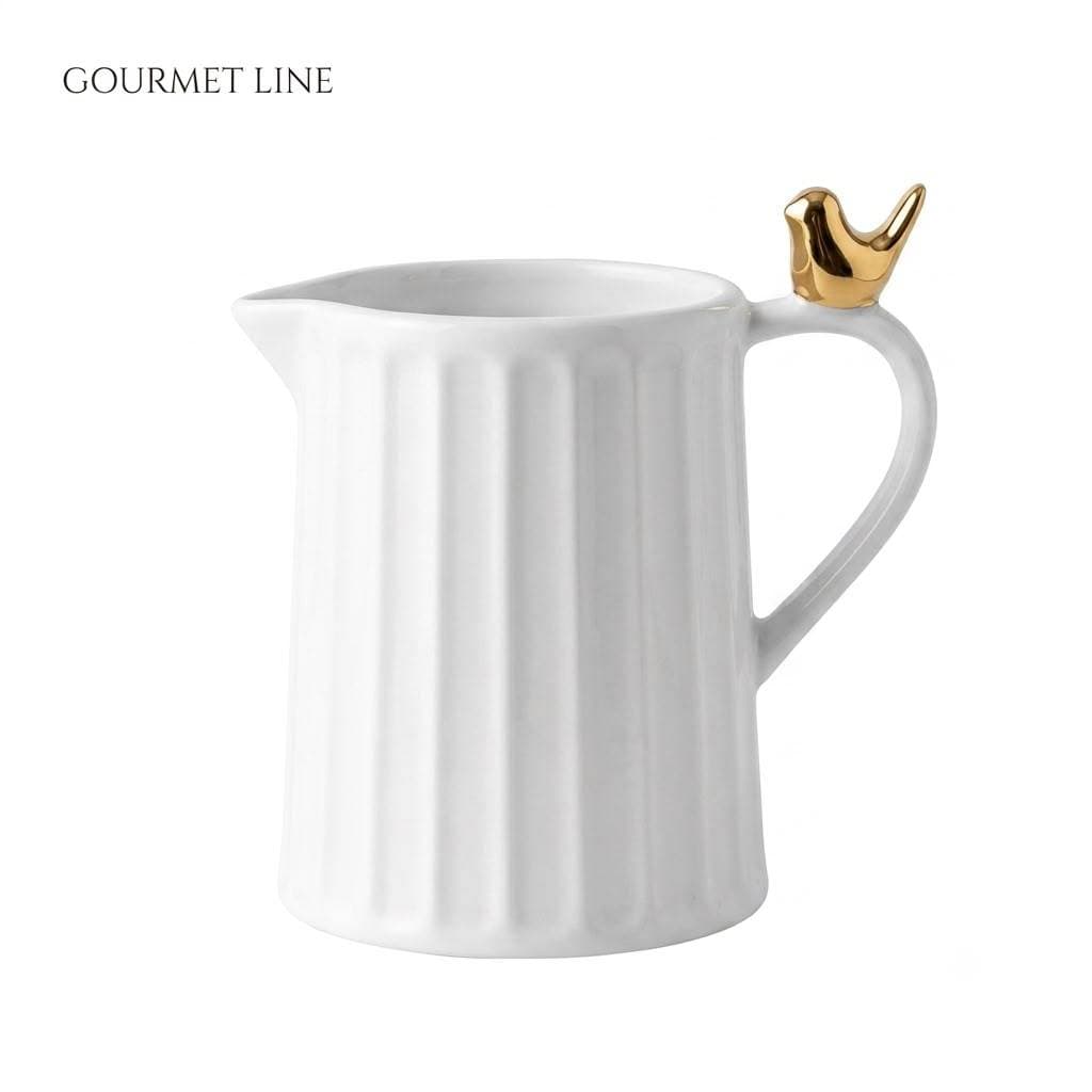 wolff linha colibri- açucareiro compacto, elegante com colher branco e dourado mesa posta- café +chá