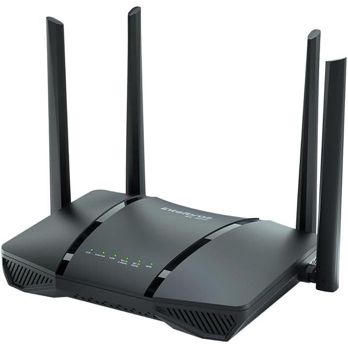 Roteador Wireless RX 3000 Preto Intelbras Wi-Fi 6 Mesh Dual Band