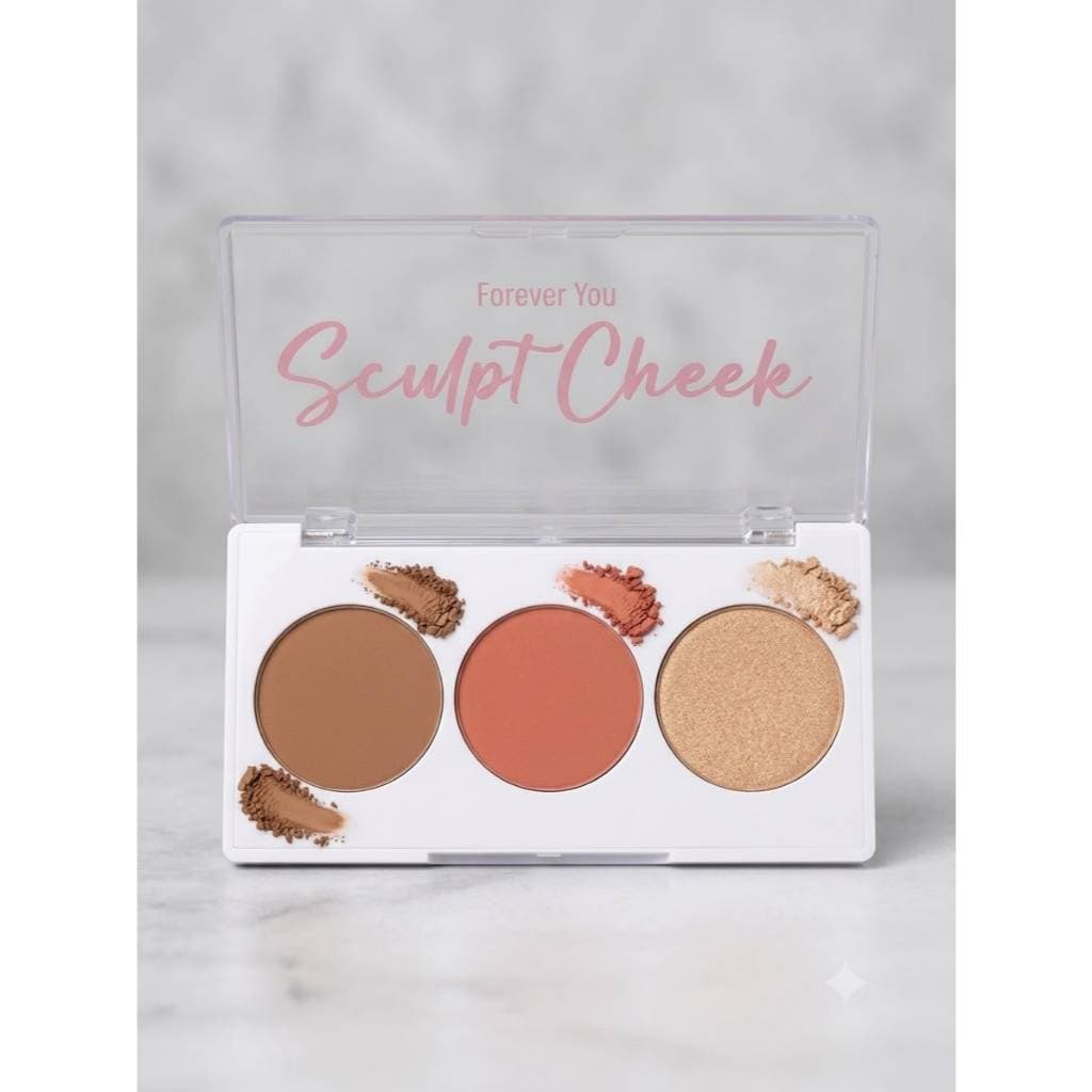 Trio Forever - Paleta Contorno - Blush - Iluminador