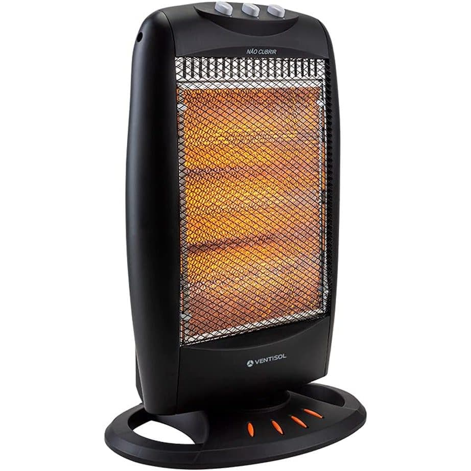 Aquecedor Ventisol Halógeno Ah01 Preto AH-01 -127v