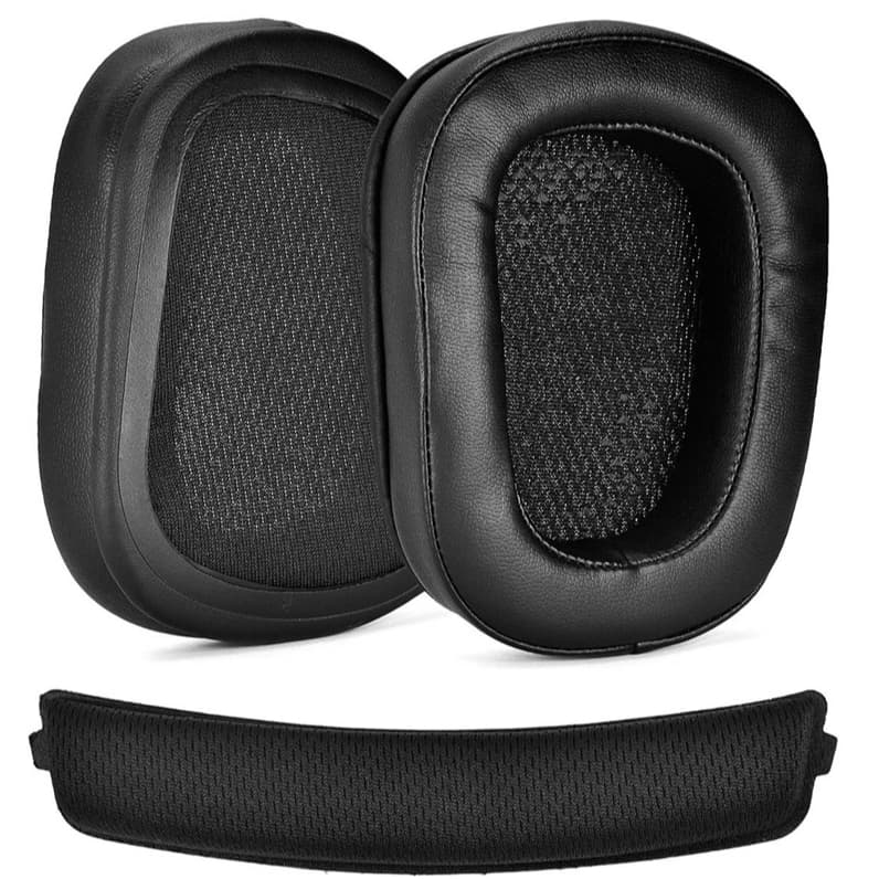Revestimento Fone Gamer Compatível com G933 G633 Espuma de Memória Macia Peça de Troca Fone Ouvido