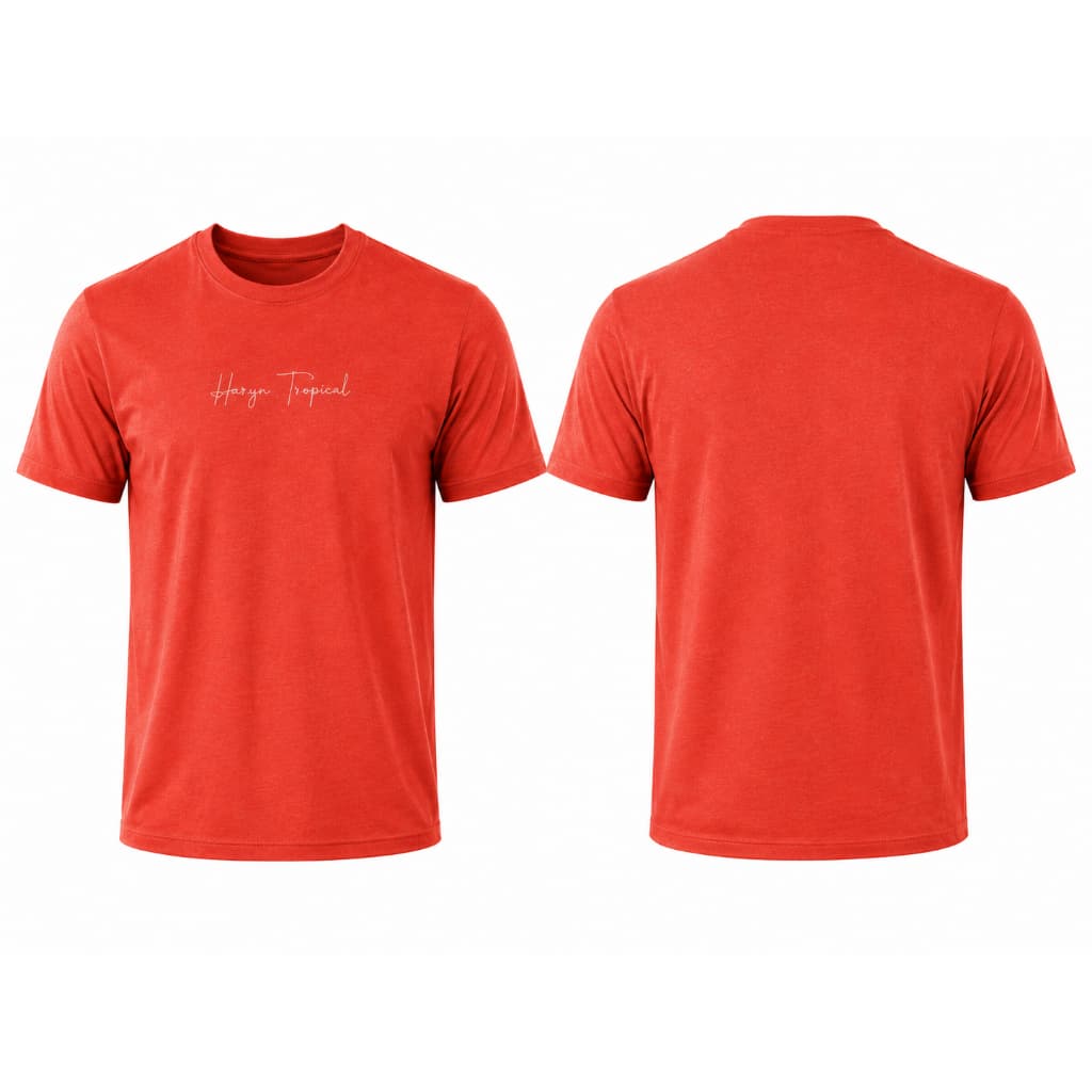 Camiseta Masculina Haryn Linho Europeu Estampa Tropical Casual