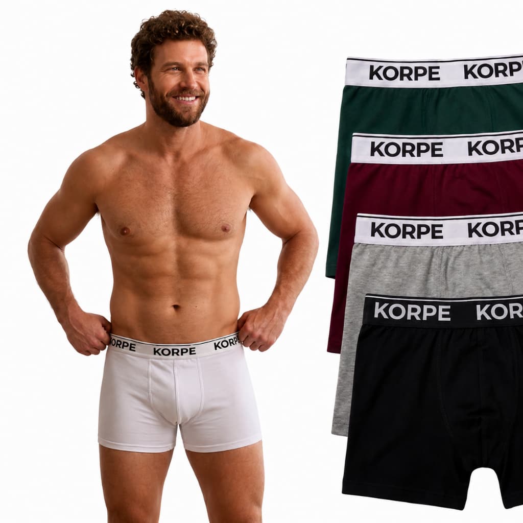 3 Cuecas Boxer De Algodão Cotton Adulto