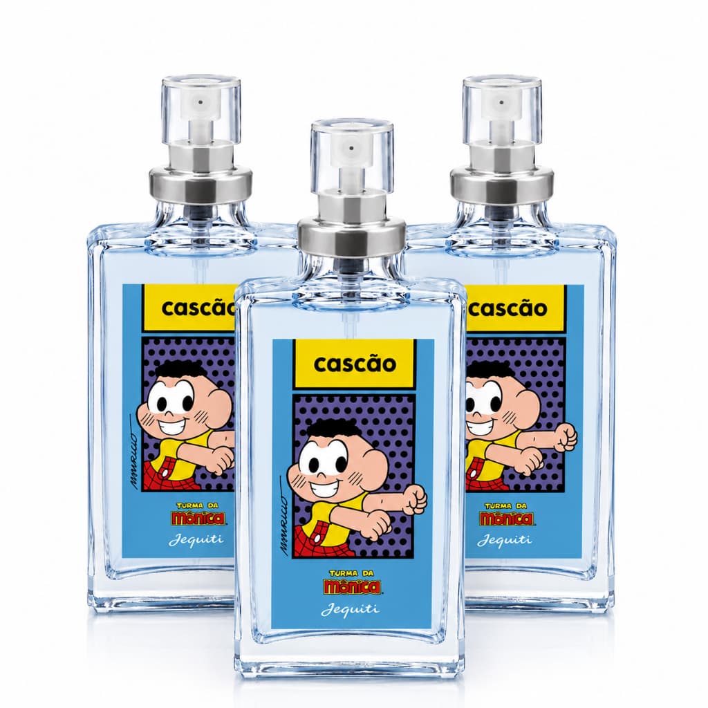 Kit 3 Perfumes Cascão Jequiti 25ml | Com Tecnologia Elimineze