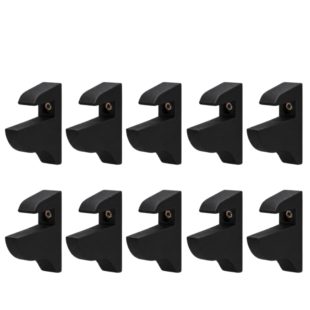 Kit 10 Suportes Bico De Tucano Para Prateleira Suspensa Vidro MDF Suporte Reforçado