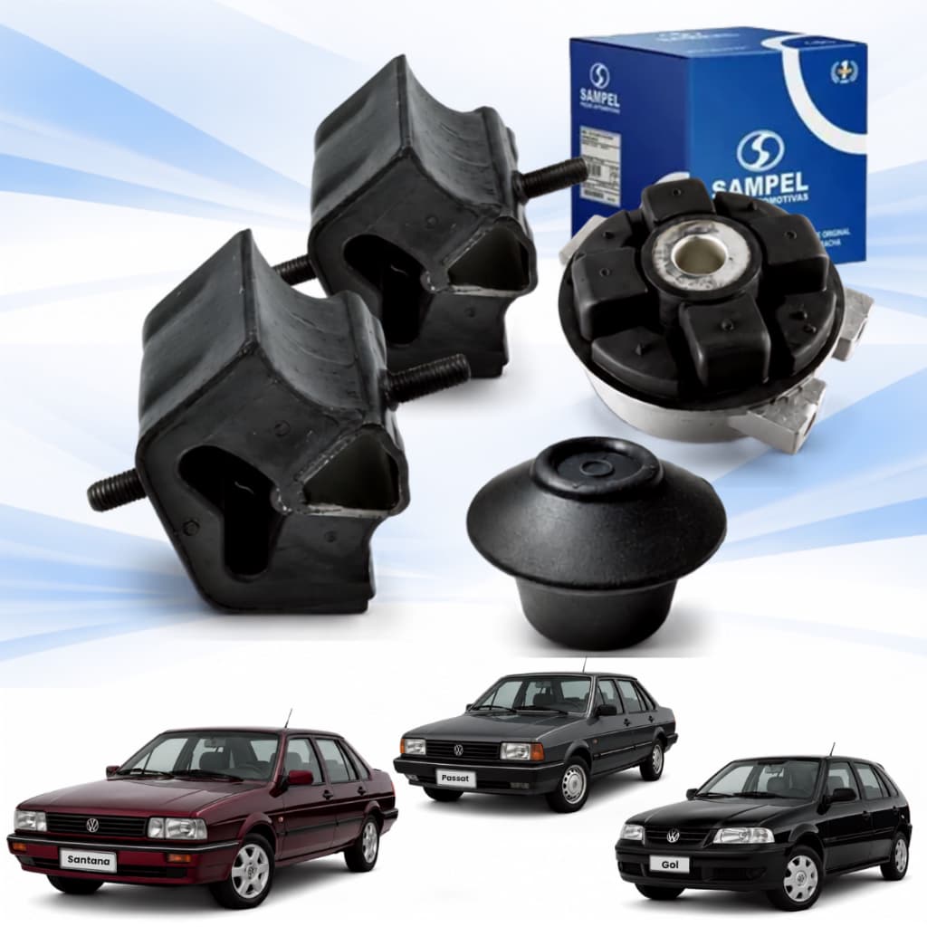 Kit Coxim Motor Câmbio AP CHT Gol Parati Saveiro Santana Passat