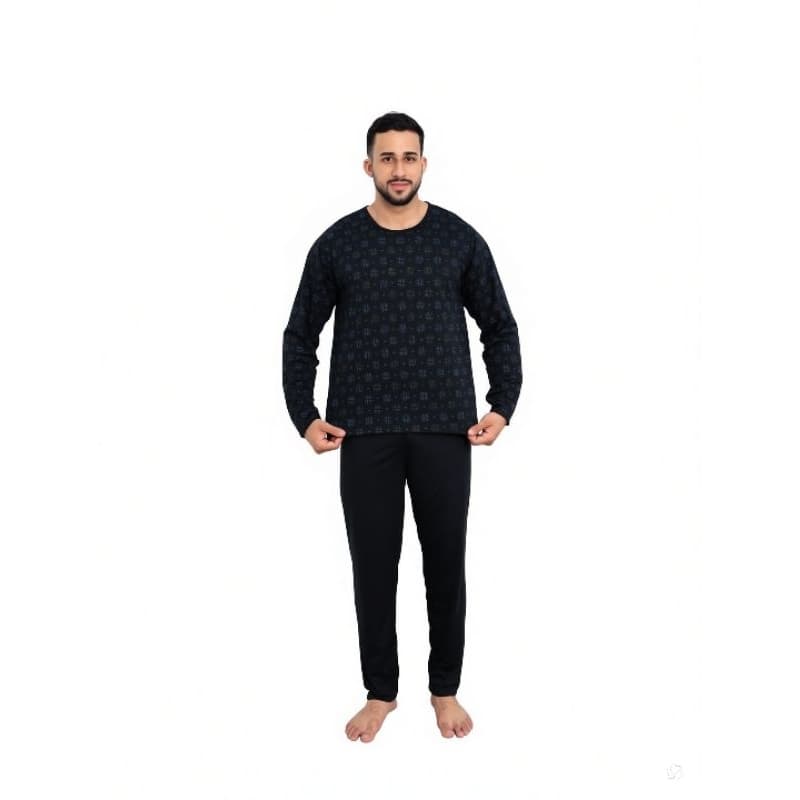 Pijama Masculino Blusa estampada Manga Longa + Calça  Confortável Inverno do P ao GG